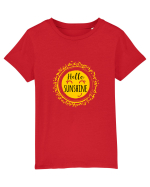  Soare zambaret Tricou mânecă scurtă  Copii Mini Creator