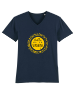  Soare zambaret Tricou mânecă scurtă guler V Bărbat Presenter