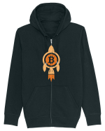 Bitcoin Rocket Hanorac cu fermoar Unisex Connector