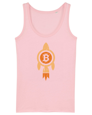 Bitcoin Rocket Cotton Pink