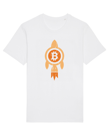 Bitcoin Rocket White
