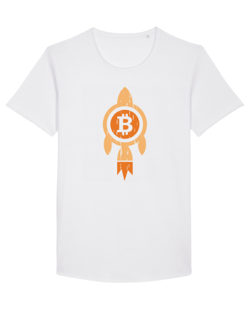 Bitcoin Rocket White