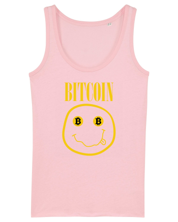 Bitcoin Smiley Face Cotton Pink