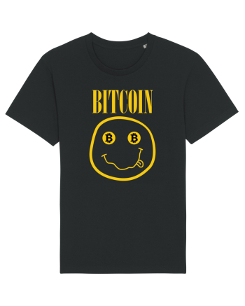 Bitcoin Smiley Face Black
