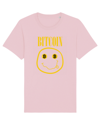 Bitcoin Smiley Face Cotton Pink