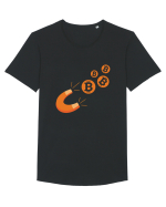 Catch the Bitcoin Tricou mânecă scurtă guler larg Bărbat Skater