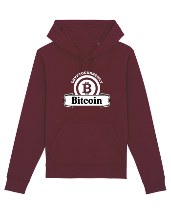 Cryptocurrency Bitcoin Burgundy