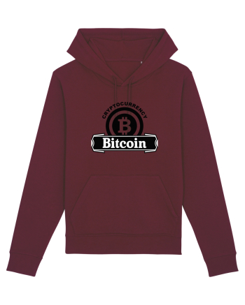 Cryptocurrency Bitcoin Burgundy