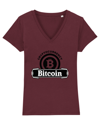 Cryptocurrency Bitcoin Burgundy