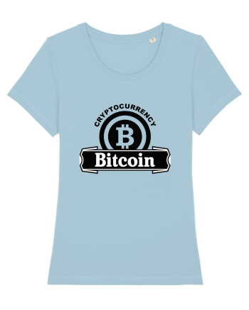 Cryptocurrency Bitcoin Sky Blue