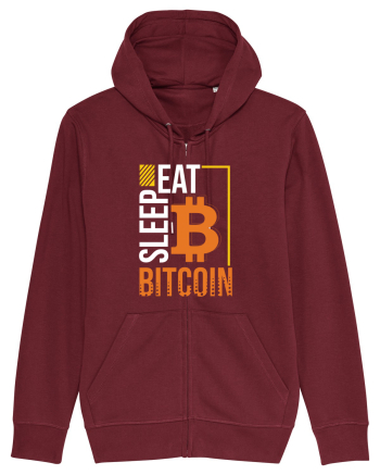 Eat Sleep Bitcoin Burgundy