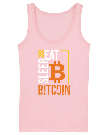 Eat Sleep Bitcoin Cotton Pink