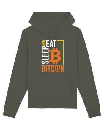 Eat Sleep Bitcoin Khaki