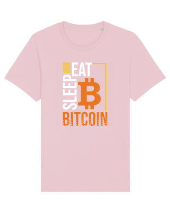 Eat Sleep Bitcoin Cotton Pink