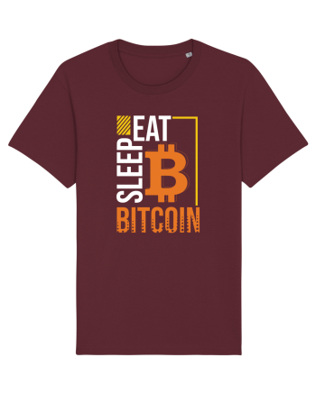 Eat Sleep Bitcoin Burgundy