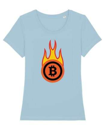 Fireball Bitcoin Sky Blue