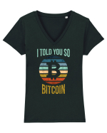 I Told You So Bitcoin Tricou mânecă scurtă guler V Damă Evoker