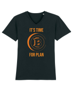 It's Time For B Plan Tricou mânecă scurtă guler V Bărbat Presenter