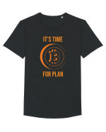 It's Time For B Plan Tricou mânecă scurtă guler larg Bărbat Skater