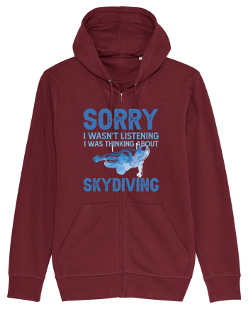 Skydiving Sorry I Wasn't Listening Burgundy