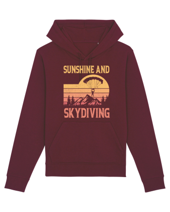 Sunshine And Skydiving Burgundy