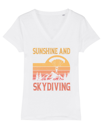 Sunshine And Skydiving White