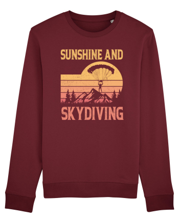 Sunshine And Skydiving Burgundy