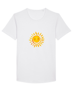 Sunshine smile Tricou mânecă scurtă guler larg Bărbat Skater