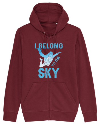 I Belong To The Sky Burgundy