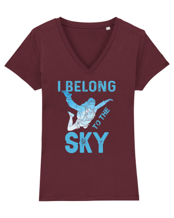 I Belong To The Sky Burgundy