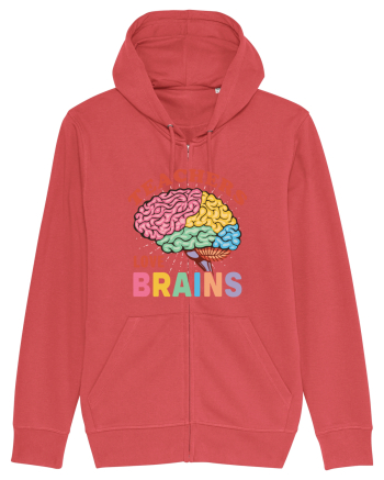 Teachers Love Brains Carmine Red