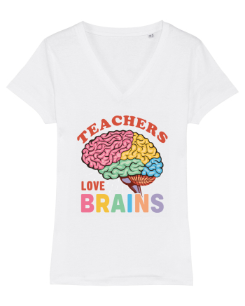 Teachers Love Brains White