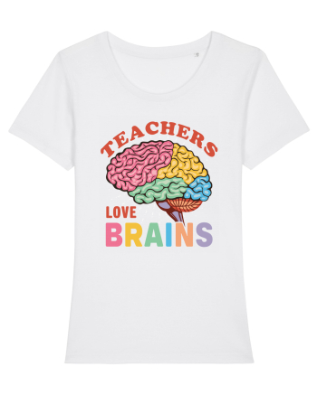 Teachers Love Brains White