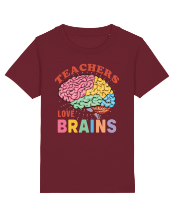 Teachers Love Brains Burgundy
