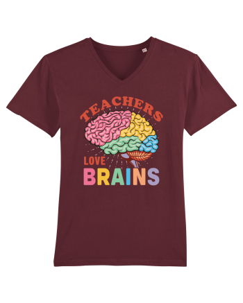 Teachers Love Brains Burgundy