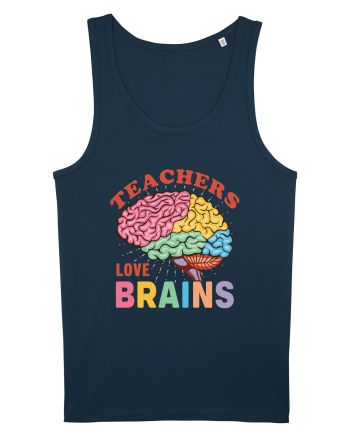 Teachers Love Brains Navy