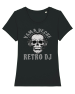 Vama Veche Retro DJ Tricou mânecă scurtă guler larg fitted Damă Expresser