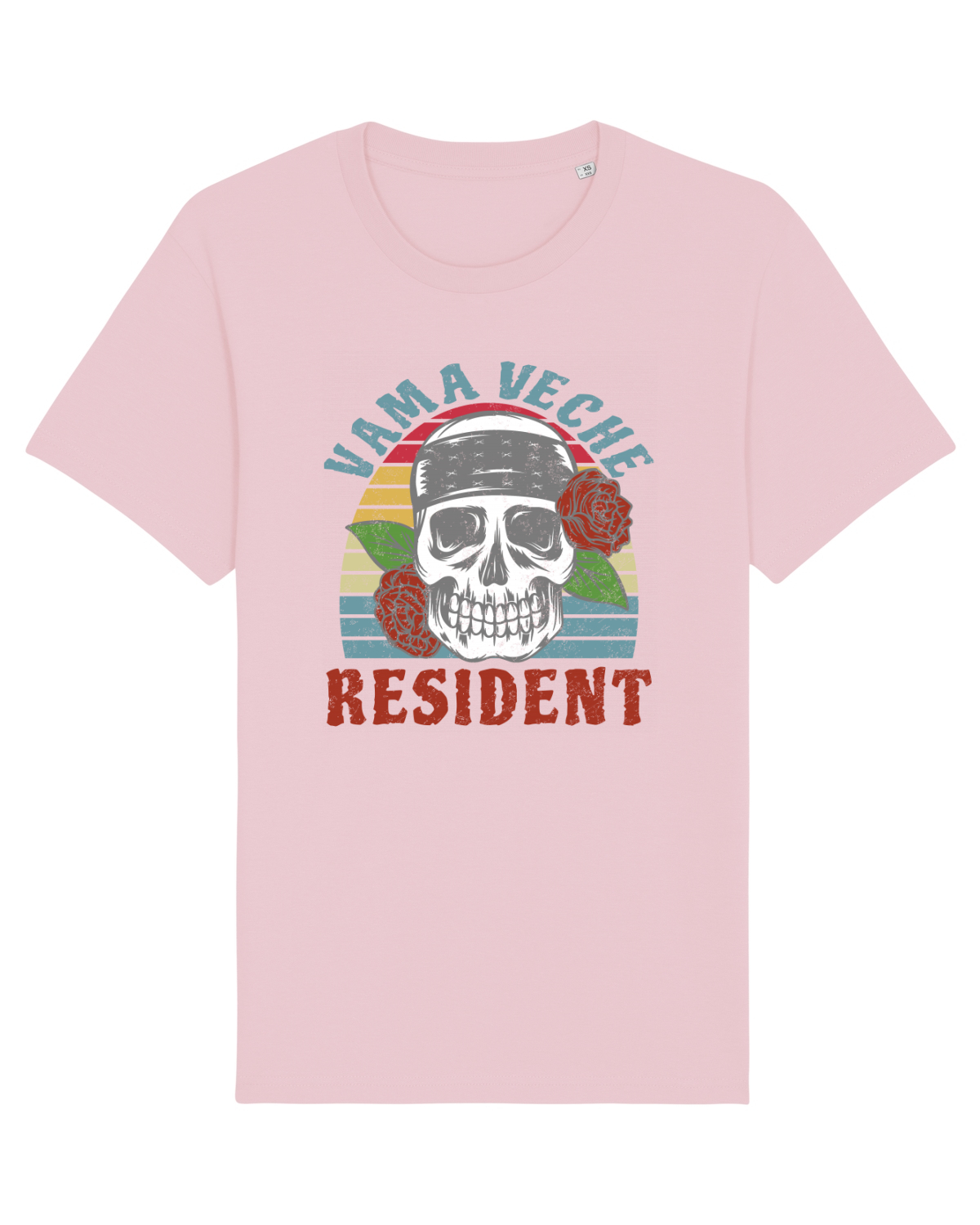 Tricou mânecă scurtă Unisex Rocker Cotton Pink