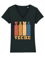 Vama Veche Apus de Soare Tricou mânecă scurtă guler V Damă Evoker