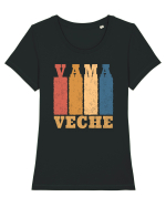 Vama Veche Apus de Soare Tricou mânecă scurtă guler larg fitted Damă Expresser