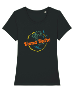 Vama Veche Vibes Tricou mânecă scurtă guler larg fitted Damă Expresser