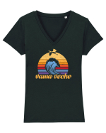 Vama Veche Vintage Tricou mânecă scurtă guler V Damă Evoker