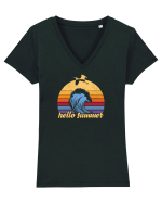 Hello Summer Tricou mânecă scurtă guler V Damă Evoker