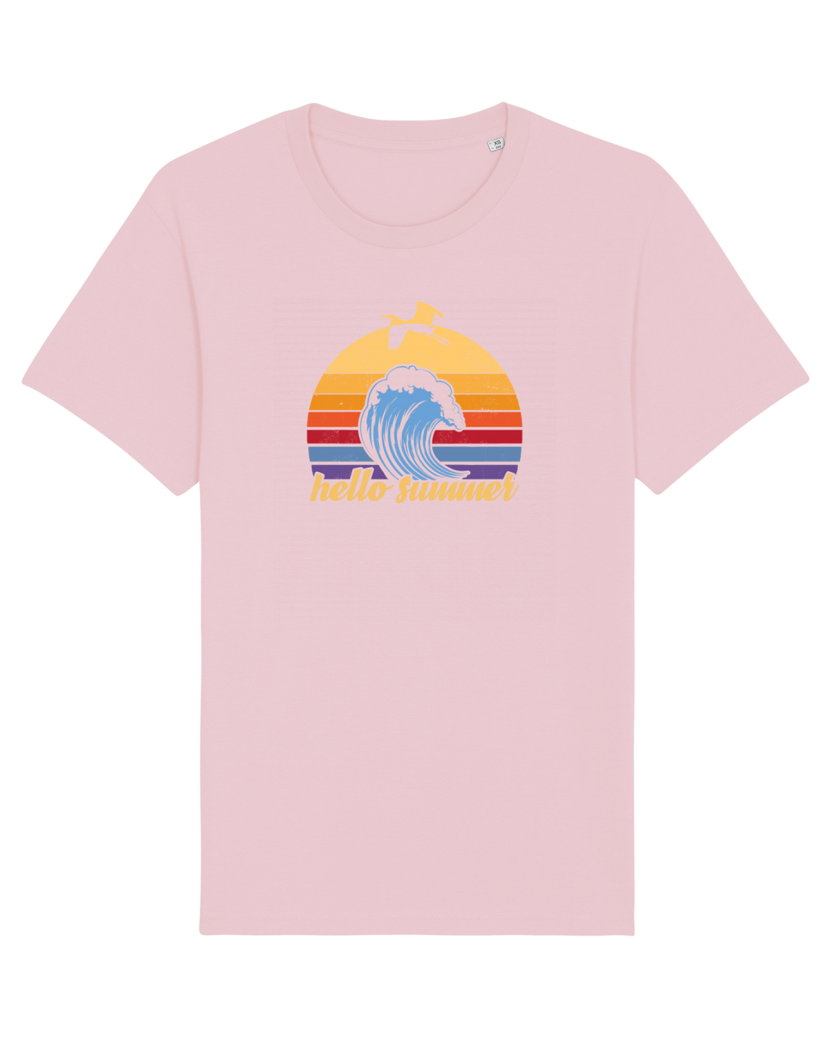 Tricou mânecă scurtă Unisex Rocker Cotton Pink