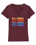 Hello Summer Tricou mânecă scurtă guler V Damă Evoker