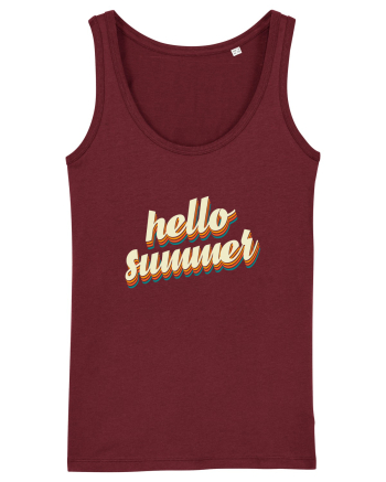 Hello Summer Retro Burgundy