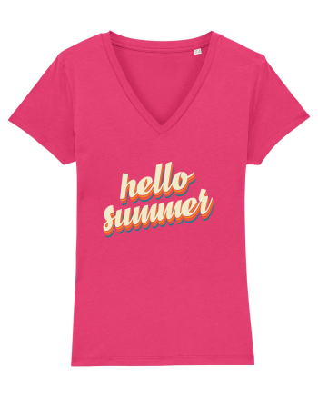 Hello Summer Retro Raspberry