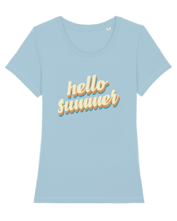 Hello Summer Retro Sky Blue