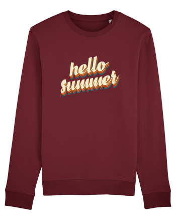 Hello Summer Retro Burgundy