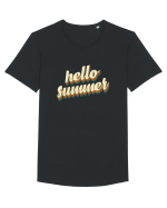 Hello Summer Retro Tricou mânecă scurtă guler larg Bărbat Skater